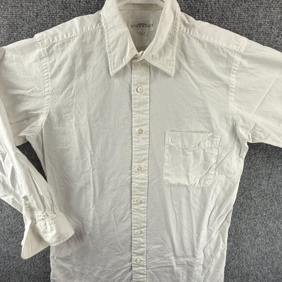 Givenchy Monsieur White Long Sleeve Size 37 (78) Button Up Shirt Point Logo - Picture 1 of 14
